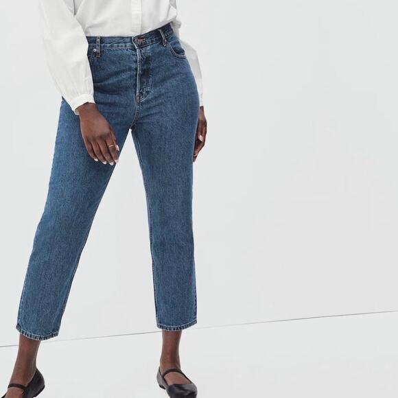Everlane The Curvy Cheeky Jean Organic Cotton Straight Leg Size 28 Crop Casual - Picture 1 of 13